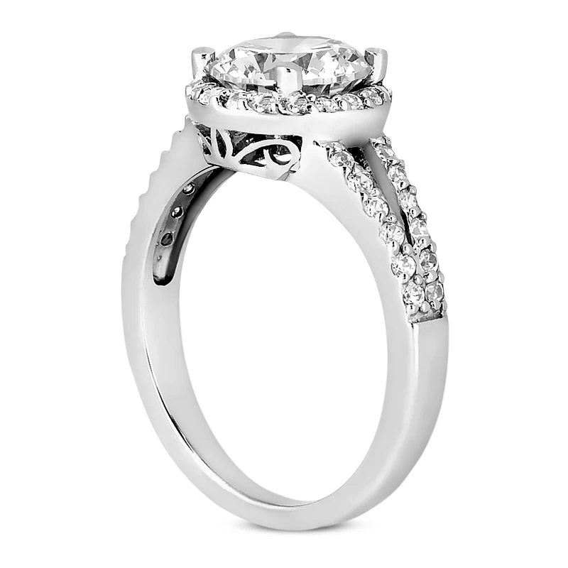 18K White Gold Diamond Engagement Ring 1.05ct 4.1mm 6 18K White Gold Diamond Engagement Ring 1.05ct 4.1mm - Image 4