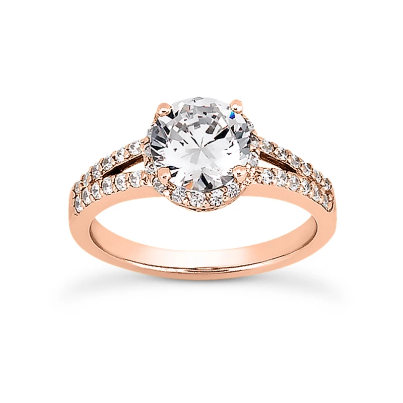 18K White Gold Diamond Engagement Ring 1.05ct 4.1mm 5 18K White Gold Diamond Engagement Ring 1.05ct 4.1mm - Image 3