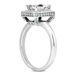 18K White Gold Diamond Engagement Ring 1.11ct 2.65mm -Fashion Accessories Shop 18k gold diamond engagement ring 111ct p 34686 back white 20220420 20220426