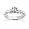 18K White Gold Diamond Engagement Ring 1.13ct -Fashion Accessories Shop 18k gold diamond engagement ring 113ct p 34902 white 20220420 20220426
