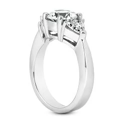 18K White Gold Diamond Engagement Ring 1.15ct 1.7mm -Fashion Accessories Shop 18k gold diamond engagement ring 115ct p 30165 back white 20220426