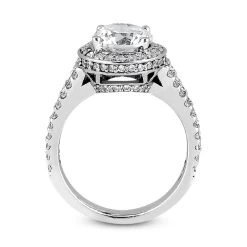 18K White Gold Diamond Engagement Ring 1.42ct 4.2mm -Fashion Accessories Shop 18k gold diamond engagement ring 142ct p 33982 additional white