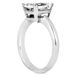 18K White Gold Diamond Engagement Ring Set 0.75ct Band: 2.5mm, Eng.: 2.3mm -Fashion Accessories Shop 18k gold diamond engagement ring set 075ct p 34020 additional white