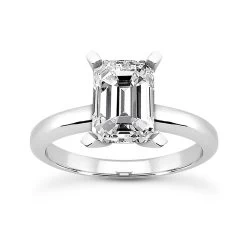18K White Gold Diamond Engagement Ring Set 0.75ct Band: 2.5mm, Eng.: 2.3mm -Fashion Accessories Shop 18k gold diamond engagement ring set 075ct p 34020 back white 20220426