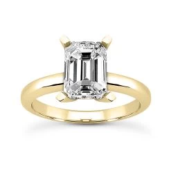 18K White Gold Diamond Engagement Ring Set 0.75ct Band: 2.5mm, Eng.: 2.3mm -Fashion Accessories Shop 18k gold diamond engagement ring set 075ct p 34020 back yellow 20220426