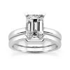 18K White Gold Diamond Engagement Ring Set 0.75ct Band: 2.5mm, Eng.: 2.3mm -Fashion Accessories Shop 18k gold diamond engagement ring set 075ct p 34020 white 20220420 20220426