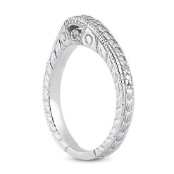 18K White Gold Princess And Round Cut Diamonds Engagement Ring Set 1.21ct -Fashion Accessories Shop 18k gold diamond engagement ring set 121ct p 30137 additional white 3