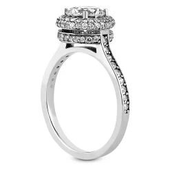 18K White Gold Diamond Engagement Ring Set 1.48ct Band: 2mm, Eng.: 2.1mm -Fashion Accessories Shop 18k gold diamond engagement ring set 148ct p 30127 additional white