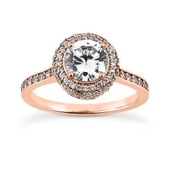 18K White Gold Diamond Engagement Ring Set 1.48ct Band: 2mm, Eng.: 2.1mm -Fashion Accessories Shop 18k gold diamond engagement ring set 148ct p 30127 back rose 20220426