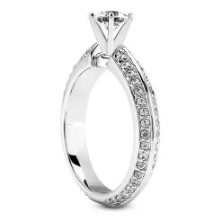18K White Gold Diamond Engagement Ring Set 1.54ct -Fashion Accessories Shop 18k gold diamond engagement ring set 154ct p 34904 additional white