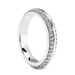 18K White Gold Diamond Engagement Ring Set 1.54ct -Fashion Accessories Shop 18k gold diamond engagement ring set 154ct p 34904 additional white 3