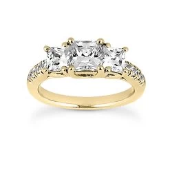 18K White Gold Diamond Engagement Ring Set 1.82ct -Fashion Accessories Shop 18k gold diamond engagement ring set 182ct p 30237 back yellow 20220426