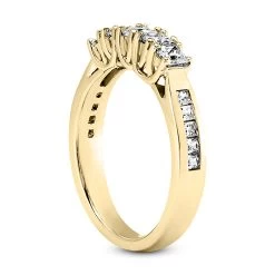 Thin 18K White Gold Diamond Engagement Wedding Ring 0.61ct -Fashion Accessories Shop 18k gold diamond engagement wedding ring 061ct p 30259 back yellow 20220426