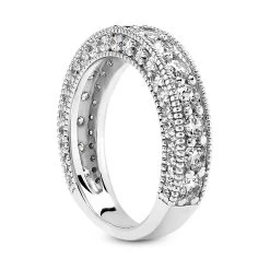 18K White Gold Diamond Engagement Wedding Ring For Women By Luxurman 1.5ct -Fashion Accessories Shop 18k gold diamond engagement wedding ring 144ct p 34604 back white 20220426