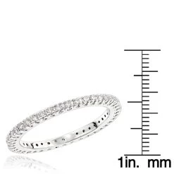 18K White Gold Diamond Eternity Band 0.37ct 11 18K White Gold Diamond Eternity Band 0.37ct -Fashion Accessories Shop 18k gold diamond eternity band 037ct p 30454 rulerwh