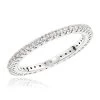 18K White Gold Diamond Eternity Band 0.37ct