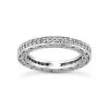 Thin 18K White Gold Diamond Eternity Band 0.63ct 2.4mm