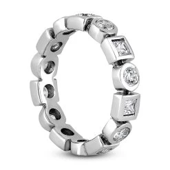 18K White Gold Diamond Eternity Band 1.12ct -Fashion Accessories Shop 18k gold diamond eternity band 112ct p 30380 back white 20220420 20220426