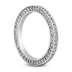 Ultra Thin 18K White Gold Diamond Eternity Ring 0.69ct -Fashion Accessories Shop 18k gold diamond eternity ring 069ct p 30559 back white 20220426