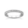 Ultra Thin 18K White Gold Diamond Eternity Ring 0.69ct