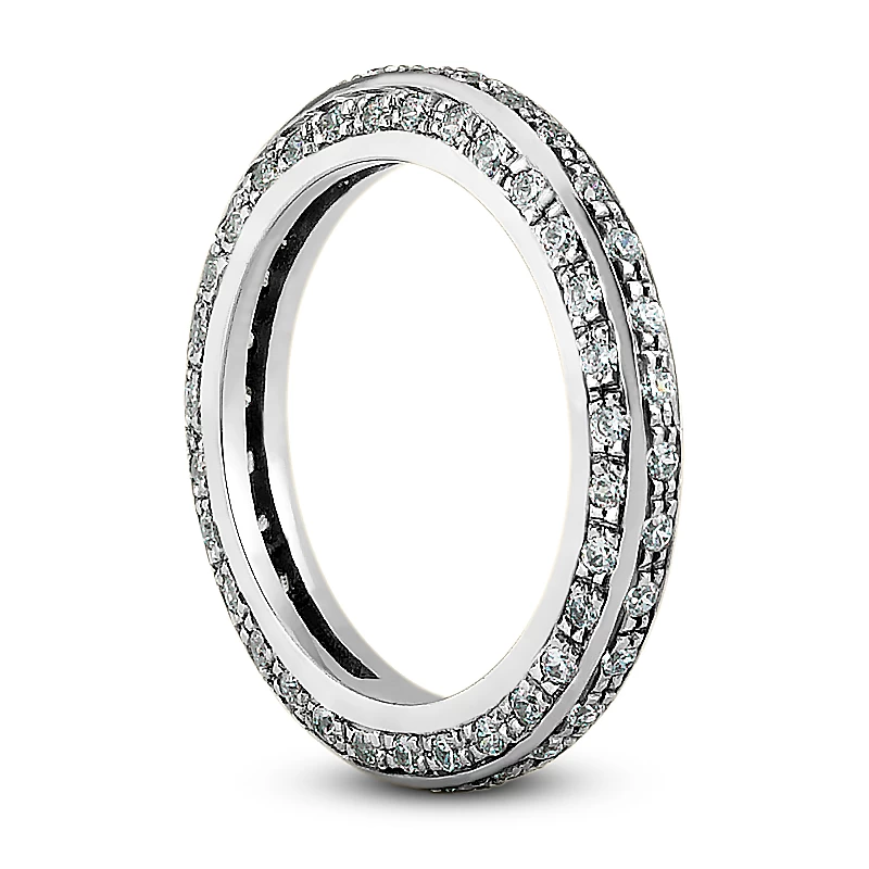 Thin 18K White Gold Diamond Eternity Ring 1.01ct 6 Thin 18K White Gold Diamond Eternity Ring 1.01ct - Image 4