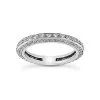 Thin 18K White Gold Diamond Eternity Ring 1.01ct