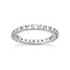 Thin 18K White Gold Diamond Eternity Ring 3.23ct