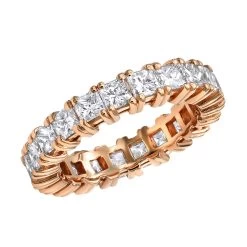 18K Yellow Gold Princess Cut Diamond Eternity Band 3.74ct Ladies Anniversary Ring -Fashion Accessories Shop 18k gold diamond eternity ring 374ct p 30421 ro