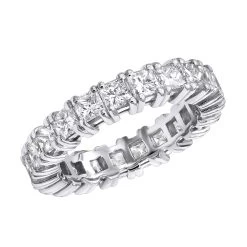 18K Yellow Gold Princess Cut Diamond Eternity Band 3.74ct Ladies Anniversary Ring -Fashion Accessories Shop 18k gold diamond eternity ring 374ct p 30421 wh