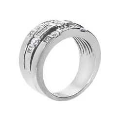 18K White Gold Diamond Right Hand Ring 0.64ct 11.1mm -Fashion Accessories Shop 18k gold diamond right hand ring 064ct p 31467 back white 20220426