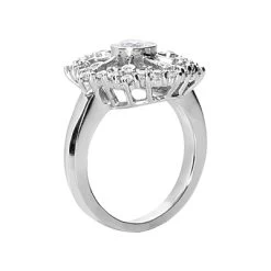 18K White Gold Diamond Right Hand Ring 0.93ct 8 18K White Gold Diamond Right Hand Ring 0.93ct -Fashion Accessories Shop 18k gold diamond right hand ring 093ct p 31455 back white 20220426