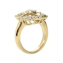 18K White Gold Diamond Right Hand Ring 0.93ct 9 18K White Gold Diamond Right Hand Ring 0.93ct -Fashion Accessories Shop 18k gold diamond right hand ring 093ct p 31455 back yellow 20220426