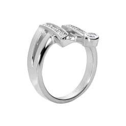 18K White Gold Diamond Right Hand Women's Ring 0.36ct 21.1mm -Fashion Accessories Shop 18k gold diamond right hand womens ring 036ct p 31588 back white 20220420 20220426