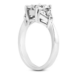 Ultra Thin 18K White Gold Diamond Three Stones Engagement Ring 0.70ct -Fashion Accessories Shop 18k gold diamond three stones engagement ring 070ct p 33028 back white 20220420 20220426