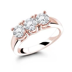 18K White Gold Diamond Three Stones Engagement Ring 1 Carat 10 18K White Gold Diamond Three Stones Engagement Ring 1 Carat -Fashion Accessories Shop 18k gold diamond three stones engagement ring 099ct p 33518 ro