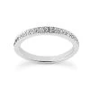 Thin 18K White Gold Diamond Wedding Band 0.23ct -Fashion Accessories Shop 18k gold diamond wedding band 023ct p 29989 white 20220426