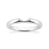 Thin 18K White Gold Engagement Wedding Band 2.4mm