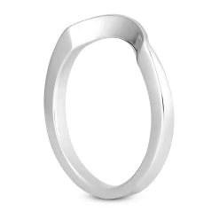 1mm Thin 18K White Gold Engagement Wedding Ring With A Curve 8 1mm Thin 18K White Gold Engagement Wedding Ring With A Curve -Fashion Accessories Shop 18k gold engagement wedding ring p 30119 back white 20220426