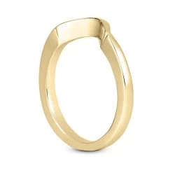 Thin Curved 18K White Gold Engagement Wedding Ring 1mm -Fashion Accessories Shop 18k gold engagement wedding ring p 30199 back yellow 20220426