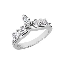 18K White Gold Ladies Diamond Ring 0.62ct