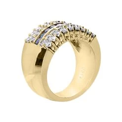 18K White Gold Ladies Diamond Ring 1.35ct 11.8mm -Fashion Accessories Shop 18k gold ladies diamond ring 135ct p 32050 back yellow 20220426