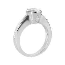 18K White Gold Ladies Diamond Ring 1.35ct 4.6mm -Fashion Accessories Shop 18k gold ladies diamond ring 135ct p 32546 back white 20220426