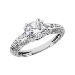 18K White Gold Ladies Diamond Ring 1.78ct