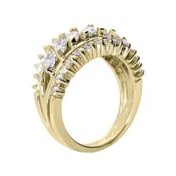 18K White Gold Ladies Diamond Ring 1.88ct 12.9mm -Fashion Accessories Shop 18k gold ladies diamond ring 188ct p 32702 back yellow 20220426