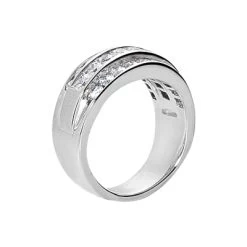 18K White Gold Ladies Round And Princess Diamond Ring 1.90ct -Fashion Accessories Shop 18k gold ladies diamond ring 190ct p 32678 back white 20220420 20220426