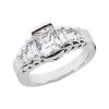 18K White Gold Ladies Diamond Ring 2.22ct