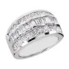 18K White Gold Ladies Diamond Ring 3.72ct