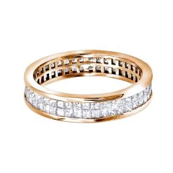 Thin 18K White Gold Princess Diamond Eternity Ring 1.29ct -Fashion Accessories Shop 18k gold princess diamond eternity ring 129ct p 6999 ro