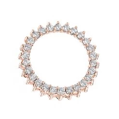 1 Carat Round Diamond Circle Of Love Pendant For Women 18K Yellow Gold -Fashion Accessories Shop 18k gold round diamond circle of love pendant for women 1 carat ro 1