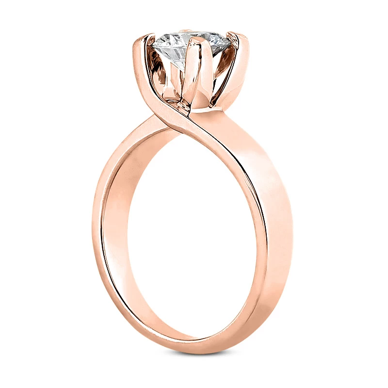 18K White Gold Round Diamond Engagement Ring 0.75ct 4.45mm 8 18K White Gold Round Diamond Engagement Ring 0.75ct 4.45mm - Image 6